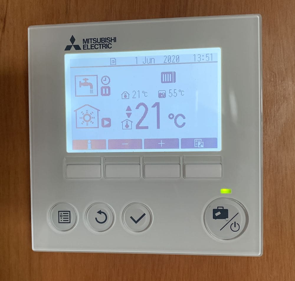 Ecodan control panel